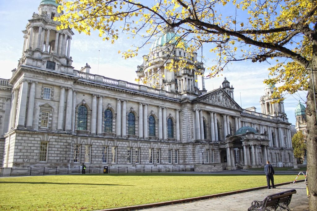Belfast, Ireland »; March 2017: The beautiful city hall of the city of Belfast