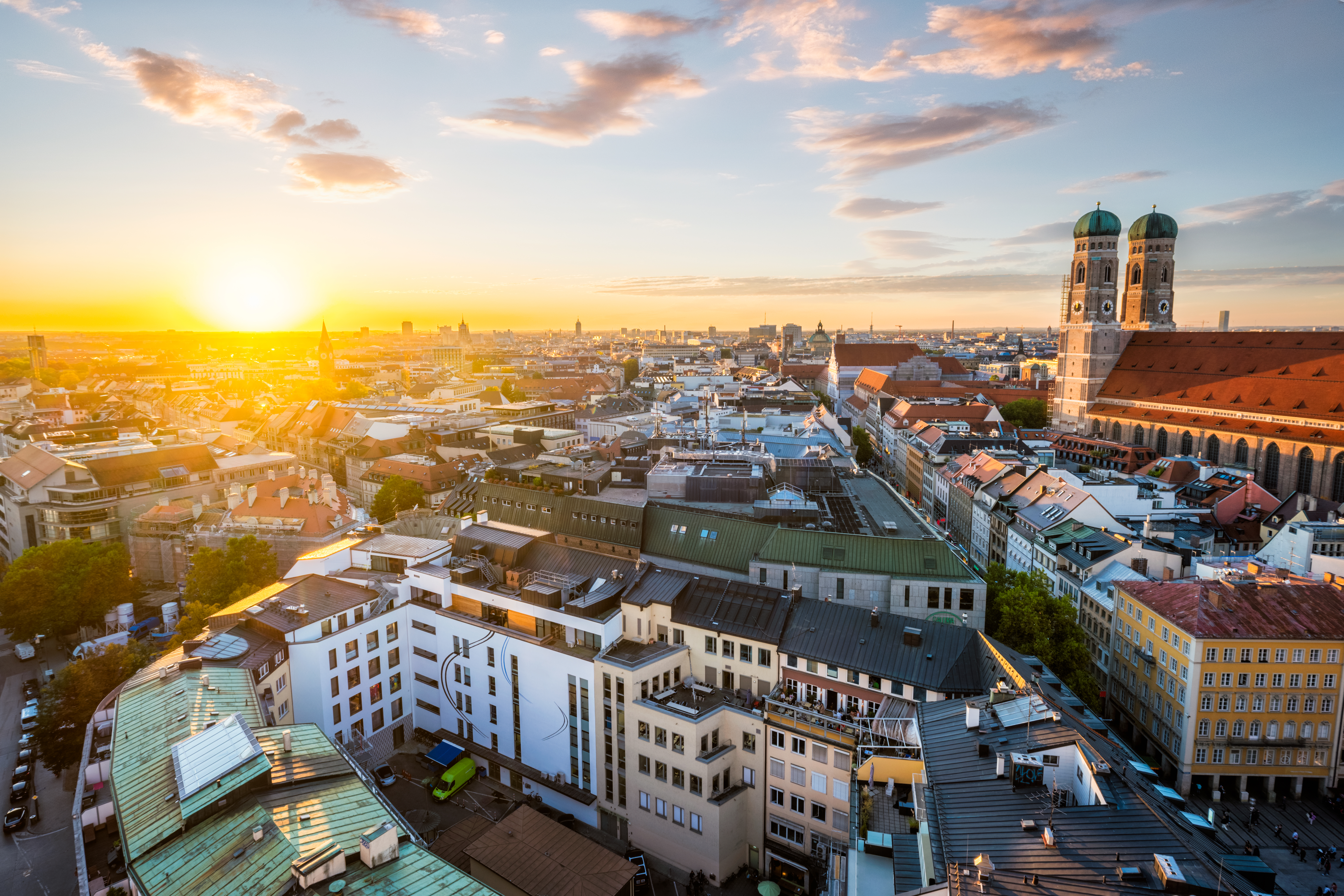 Aerial view of Munich, Germany